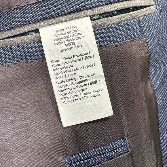 J. Crew Ludlow Classic-fit Suit Italian Stretch Wool Blend in Harbor Blue 42R - Picture 9 of 15